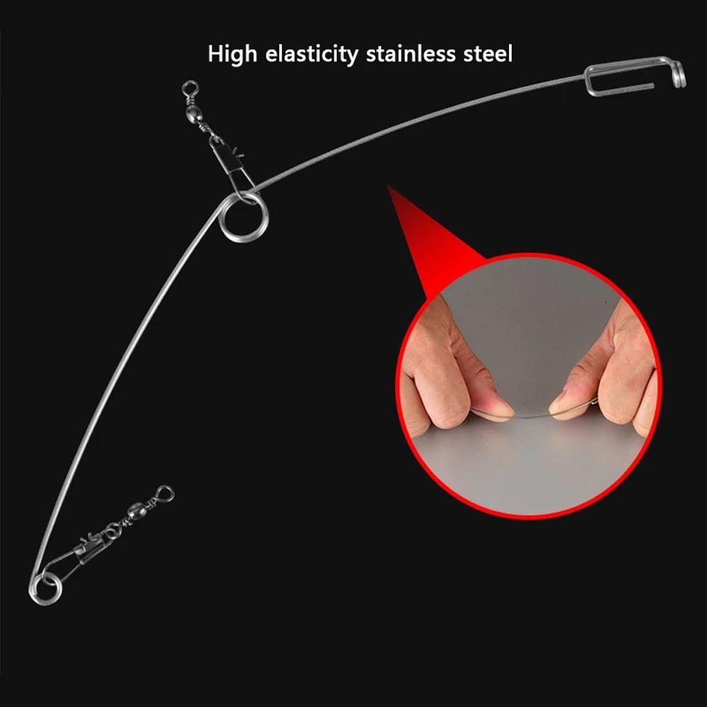 Стальное Автоматическое Устройство для Рыбалки Автоматический Рыболовный Крючок Спусковой Крючок Пружина Крючка Пружина Выброса Крючка