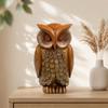 Mid-Century Style Resin Owl Figurine Home Decor Living Room Study Office Craft Ornament