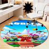 Roblox Printed Round Rug Carpet Chair Rug Area Rug Entryway Doormats,for Office Chair Living Room Bedroom Kitchen Room.