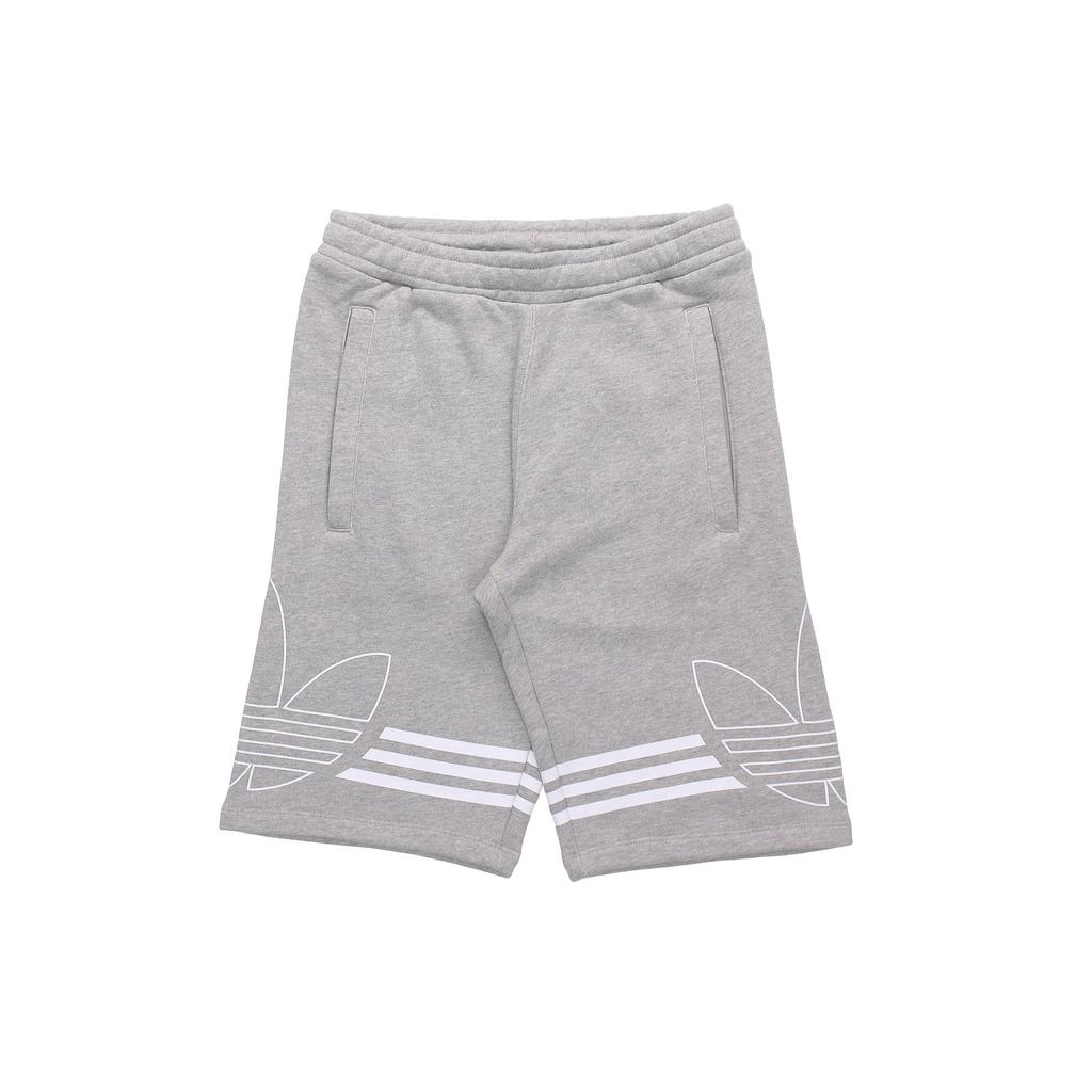 Adidas Спортивные шорты Originals Trefoil, мужские штаны, средние, конопляно-серые, ED4697