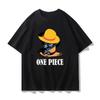 ONE PIECE Совместная футболка Мужская и Женская Летняя Периферийная Одежда Эйс Санджи Луффи Зоро Футболка с коротким рукавом Детская одежда
