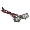 RC Headlight 4 LED White Lighting Color Plastic Housing 2.54JR Connector Removable Brackets RC Spot Lamp for 1 10 5 To