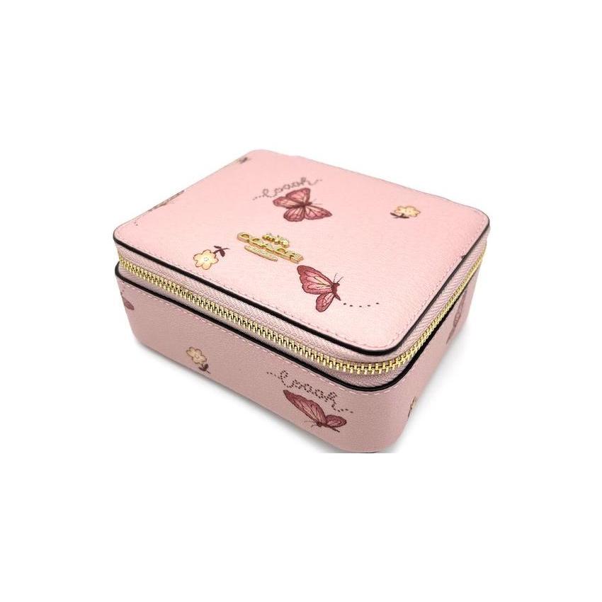 COACH Jewelry Bo Leather Makeup Bag Coin Purse Women's Pink C8082G-IMAOM