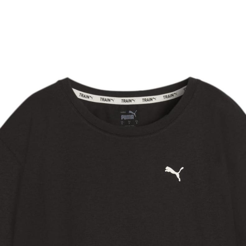 Puma Бойфренд Животный Ремикс Принт Букв Повседневная Футболка с Круглым Вырезом и Коротким Рукавом Женские Топы Черный 524821-01