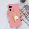 For OPPO A72 A73 A74 A75 A76 A77 A78 A79 A83 A91 Case Cover Luxury Flower Letters Shockproof Screen Protector Matte Soft Silicone For OPPO Bumper
