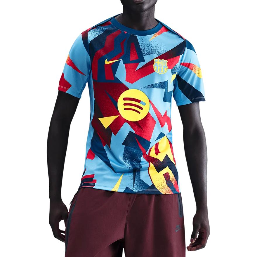Nike Академия ФК Барселона Pro Четвертая мужская футболка Nike Dri-FIT для предматчевых тренировок FZ1338-413