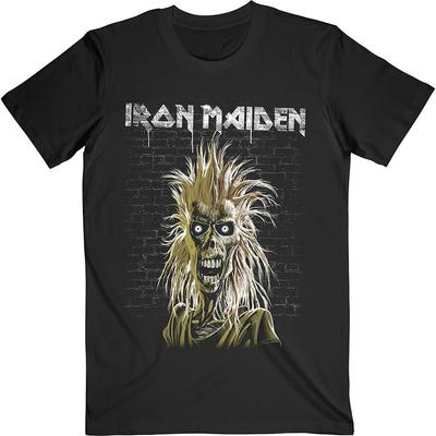 Мужская футболка Iron Maiden Eddie к 40-летию, приталенного кроя, черная