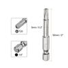 1/2 шт. Безопасное Torx Бито 1/4" Шестигранный Хвостовик 2" Длиной T6-T40 Магнитные Звездообразные Бито с Защитой от Вскрытия Отвертка Torx Головка с Отверстием