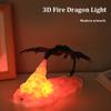 3D-печатная настольная лампа «Огонь/Лед Дракон», светодиодный ночник, защита глаз, сопровождение сна для детей, прикроватная лампа для спальни/гостиной