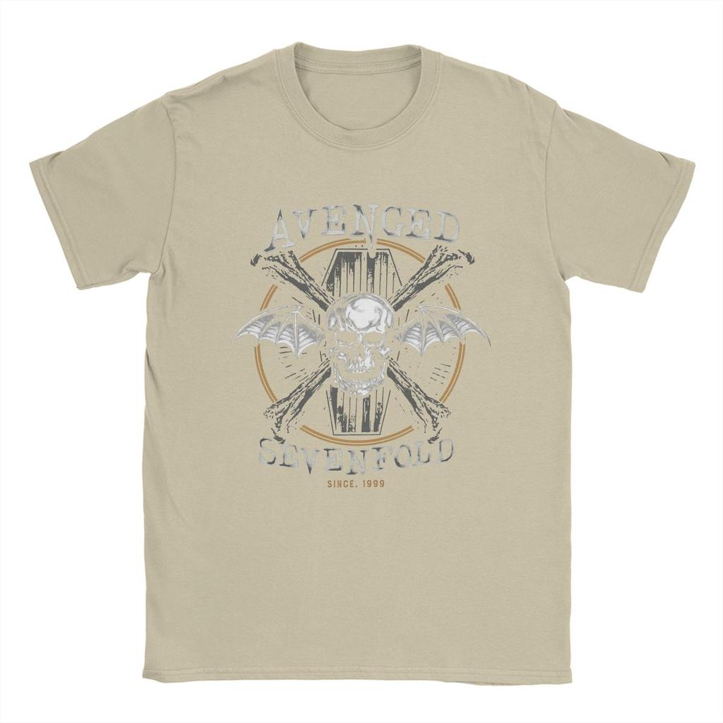 Мужские футболки Avenged Sevenfold Awesome Pure Cotton Tees Футболка с коротким рукавом Crewneck Одежда Лето