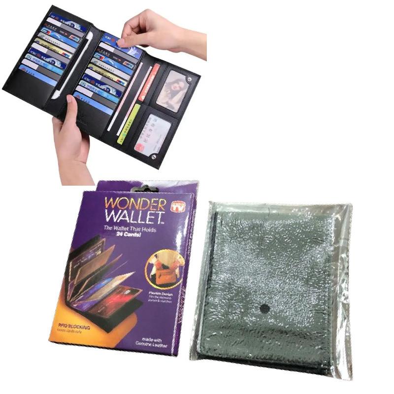 Чудо-кошелек PU Сумки для документов и карточек Кошелек с несколькими отделениями для карт Прочный