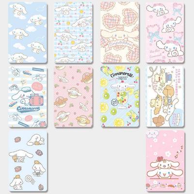 Sanrio Наклейка-обложка для карты Cinnamoroll Милый персонаж Фото Покахонтас Наклейка для проездного билета Набор из 10 штук