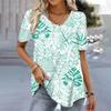 Модные летние топы с 3D принтом листьев и короткими рукавами, повседневные пуловеры с круглым вырезом, женская одежда, хит продаж, уличная одежда, блузки больших размеров