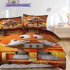 Vibrant MMs Candy Art Three-piece set(1 * duvet cover + 2 * pillowcase, without core) Christmas birthday gift Soft and comfortable