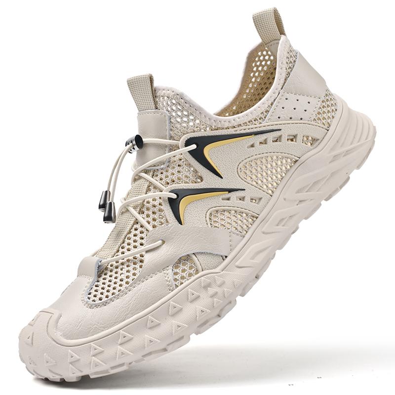 Модные летние мужские минималистичные уличные сандалии, сухожильная подошва, слипоны, повседневные офисные балетки, новые, с мягкой подошвой, противоскользящие, с перфорацией, обувь для ходьбы