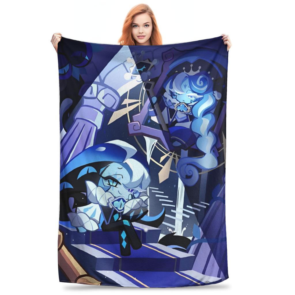 Shadow Milk Cookie Run Kingdom Blankets Flannel All Season Breathable Warm Throw Blankets for Bedding Bedroom Plush Thin Quilt