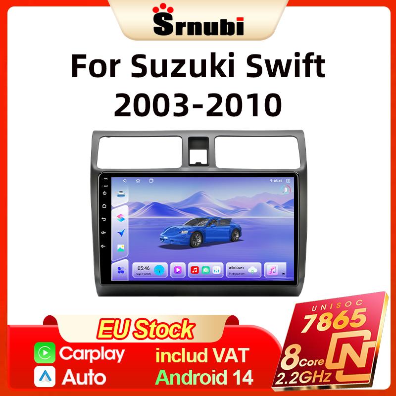 Srnubi 2Din Android14 Car Stereo Radio For Suzuki Swift 2003-2010 Wireless Carplay Android Auto Mirror Link BT 4G WiFi Head Unit