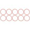 10Pcs Rubber Sealing Ring Circular Accurate Durable HeatResistant Smooth Neat Valve Plate Sealing