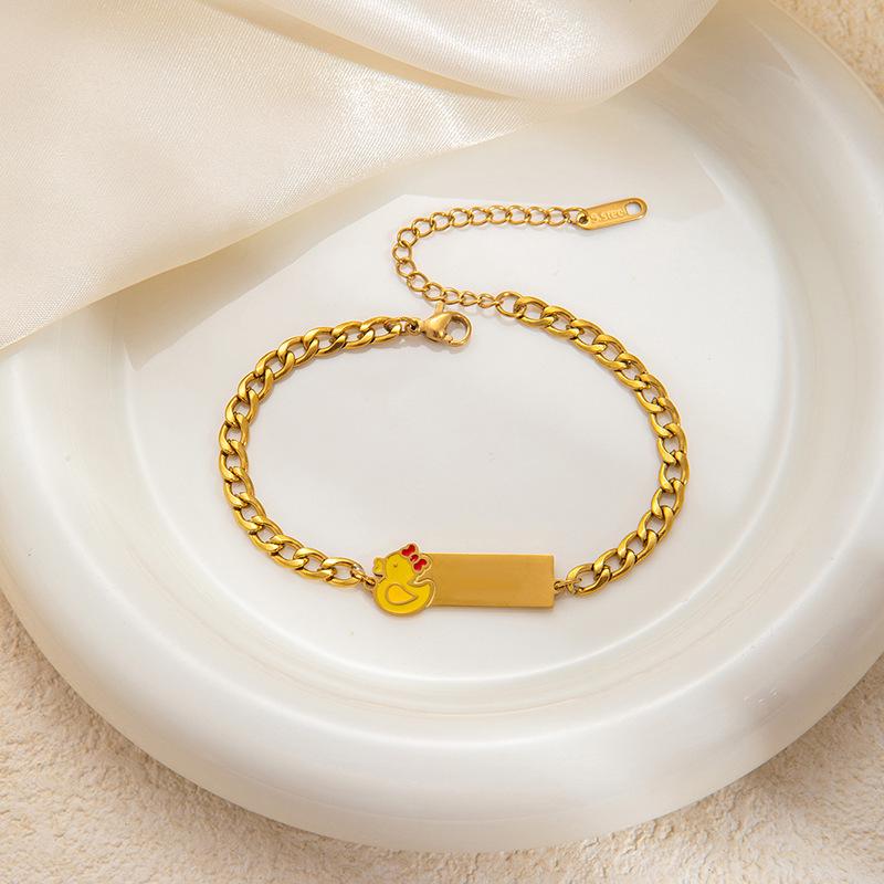 Браслет-жетон для щенка из нержавеющей стали: Стильные, креативные и универсальные украшения в стиле легкой роскоши