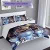 3pcs Custom Name Skibidi Toilet Bedding Set,Includes 1 Duvet Cover and 2 Pillowcases,All-season Bedroom Decor