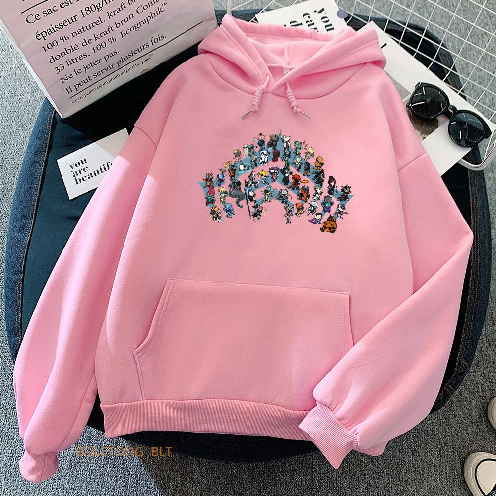 Толстовка Warframe для осени/зимы Harajuku Kawaii Повседневная толстовка с мультяшным принтом Флисовая одежда Милые комедийные пуловеры