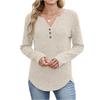 Women's Solid-color Fashionable Long-sleeved Top