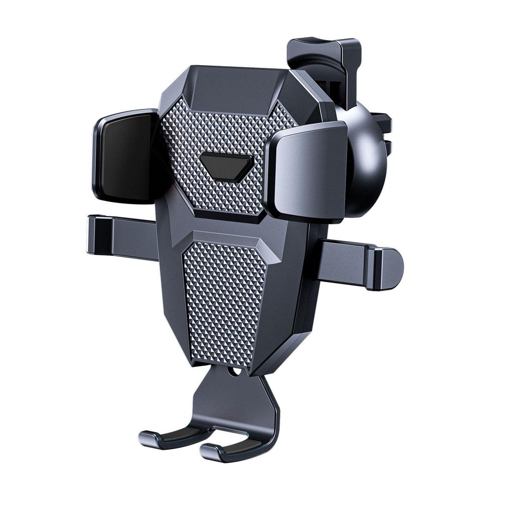 Телескопический автоматический фиксирующийся держатель для телефона в автомобиль с присоской и креплением на воздуховод