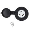 Flanged Outlet 30 Amp RV Power Flanged Outlet Locking Receptacle 125V NEMA L5-30R 2 Pole 3 Wire Electrical Socket