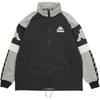 Palace X Kappa FW21 Разминочная куртка Черный логотип Унисекс P21KPJK001