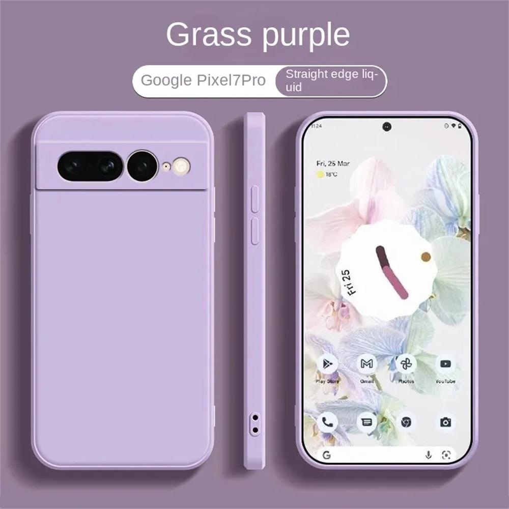 Для Google Pixel 10 9 8 Pro XL 8A 7 7A 6 6A Чехол для телефона из жидкого силикона Беспроводная зарядка Ударопрочный протектор Задняя крышка