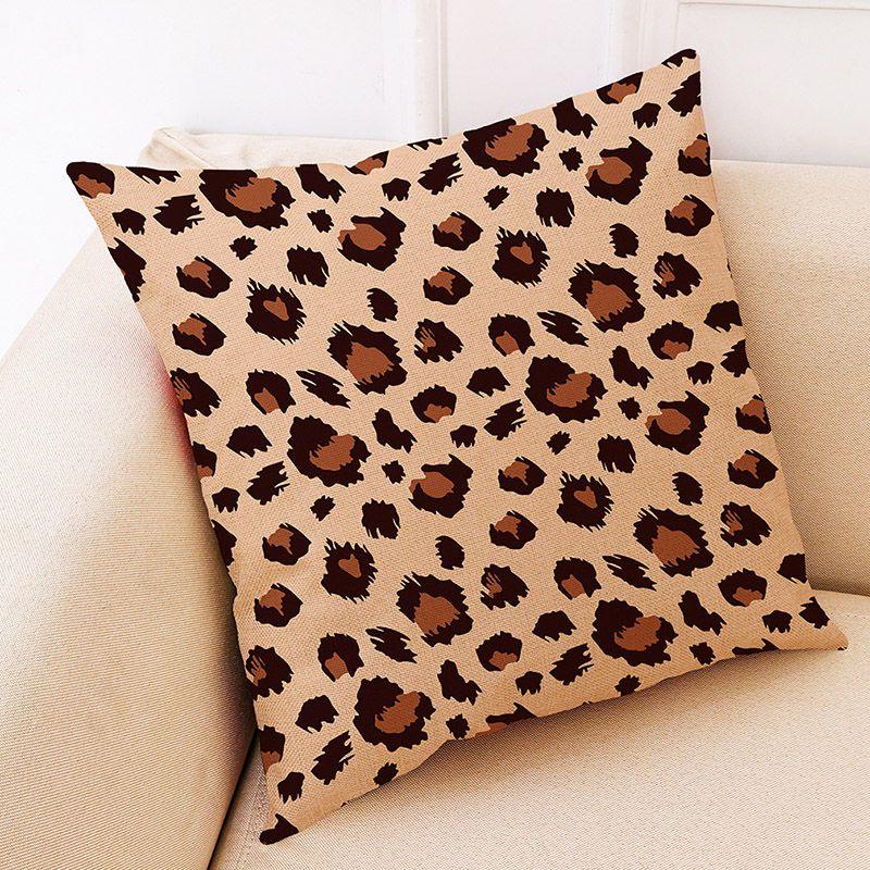 Skin Zebra Animal Leopard Print Pillow Case Sofa Throw Cushion Cover Decor
