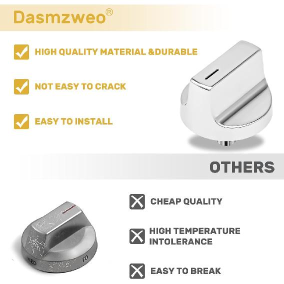 Обновленный набор из 5 шт. W11517334 W11122869 Ручка конфорки для газовой плиты Whirlpool OEM W10850033 W11458842 Ручка подходит для моделей WEG515S0FB0 WEG515S0FW0-WPL