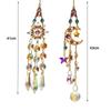 Crystal Hanging Ornament Sun Moon Crystal Pendant New Suncatcher Wind Chimes  Courtyard