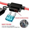 1/10 шт. Автомобильный inline-держатель предохранителя 18AWG Жгут проводов 15А Мини-лезвие Адаптер для 12В Разъем выключателя разрыва провода Влагозащищенный брызгозащищенный