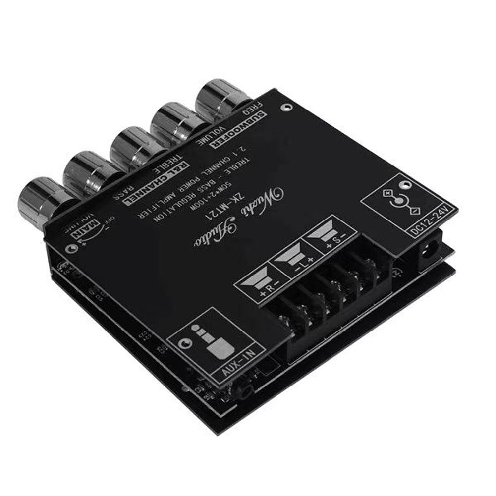 MT21 2,1-канальный BT AUX цифровой аудио модуль усилителя мощности, звуковой усилитель высокой мощности, подходит для