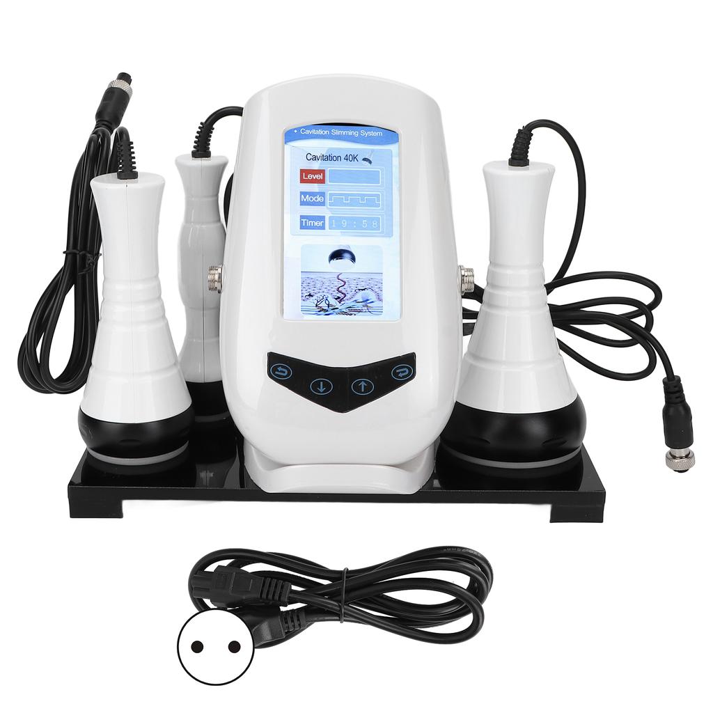 40 кГц RF Кавитационный аппарат с 3 головками, сжигание жира, лифтинг лица, похудение, косметический инструмент