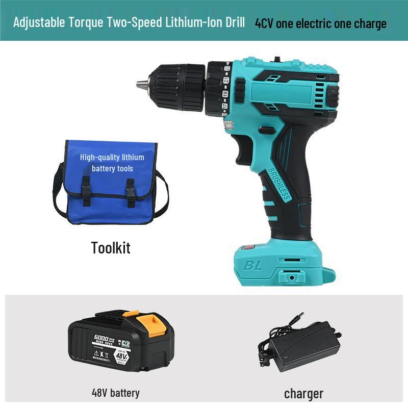 Dayi High Power Brushless Lithium Battery Handheld Impact Drill & Rechargeable Electric Screwdriver