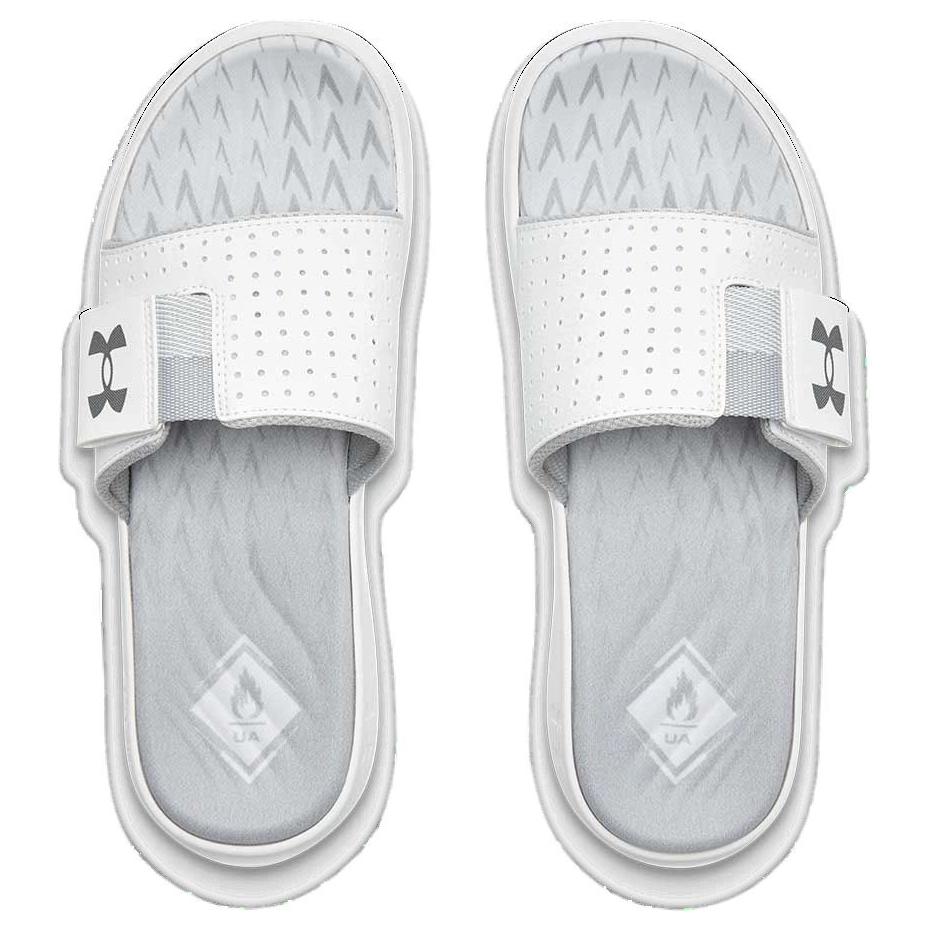Under Armour Mercenary Comfortable Lightweight Slide Sandals Men Footwear White 3027252-101