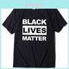 Стильная черная футболка 'Black Lives Matter' против расизма для унисекс, повседневная и удобная