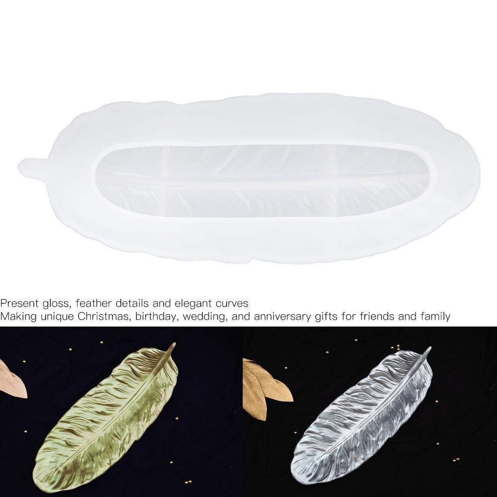 Feather Silicone Mold Crystal Clear Feather Shape Mold Jewelry Tools DIY Resin Mold Resin Casting