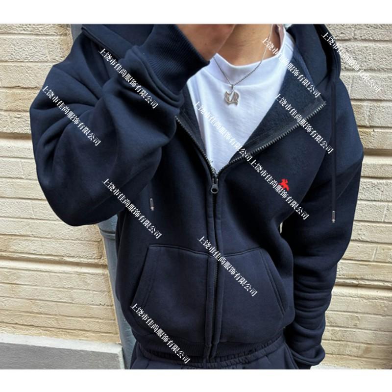 Mens Winter Fleece Hooded Zip-Up Sweatshirt Set With Letter Print Warm Casual Streetwear Outfit Teens Adults