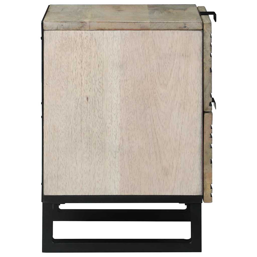 Nightstand White 40 x 33 x 46 cm Particleboard