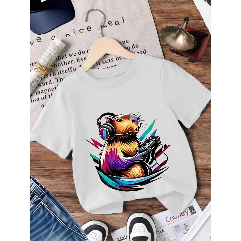 European sizes Cotton Short Sleeve T-Shirt - Soft Breathable Summer Casual & Outdoor Sports Wear with Loose Fit Round Neck