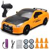 1/24 Высокоскоростной RC Дрифт Автомобиль Машинки Сменная Шина 4WD GTR Соревновательный Гоночный Автомобиль Модель Автомобиль на Пульте Управления Игрушка для Мальчика Подарок