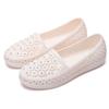 Women's Flats 2024 Summer Breathable Hollow Shallow Slip On Walking Shoes for Women Outdoor Fashion Light Ladies Casual Shoes