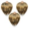 Plush Beard for Holiday Decor 3Pcs DIY Gnome Beards with Wooden Ball Noses, Beard, Dwarf Making Kit Faux Fur Handmade Christmas Elf Doll Decorations