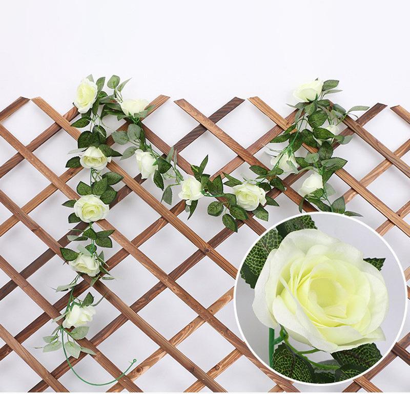 1шт цветочный арочный декор домашнее свадебное украшение гирлянда из роз и плюща шелковые розы искусственные цветы поддельные виноградные лозы