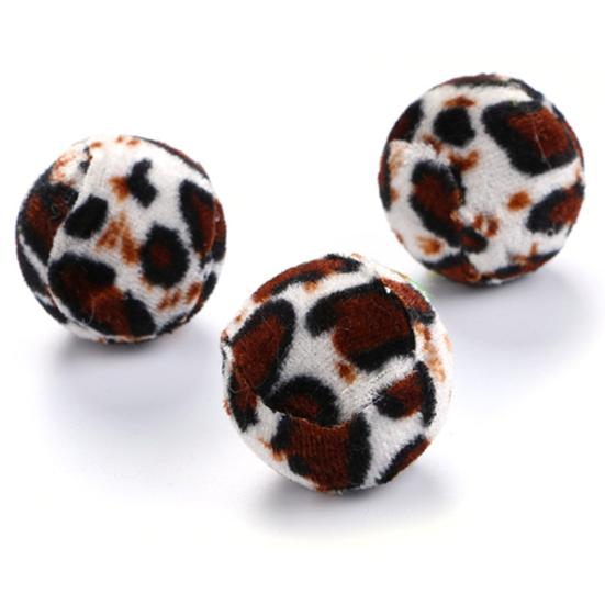 Puntos 5 шт. кошка котенок забавная зебровая полоска леопардовый мяч играть игрушка-тизер интерактивный питомец