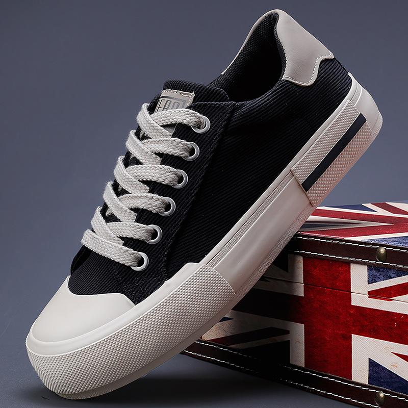 Новая весенняя мужская обувь в корейском стиле, модная универсальная повседневная мужская парусиновая обувь на толстой подошве, обувь Niche Board для мужчин