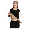 "Seamless Women's Thickened Thermal Underwear Set - Plus Velvet, Autumn/Winter 2-Piece Bottoming Shirt and Pants"